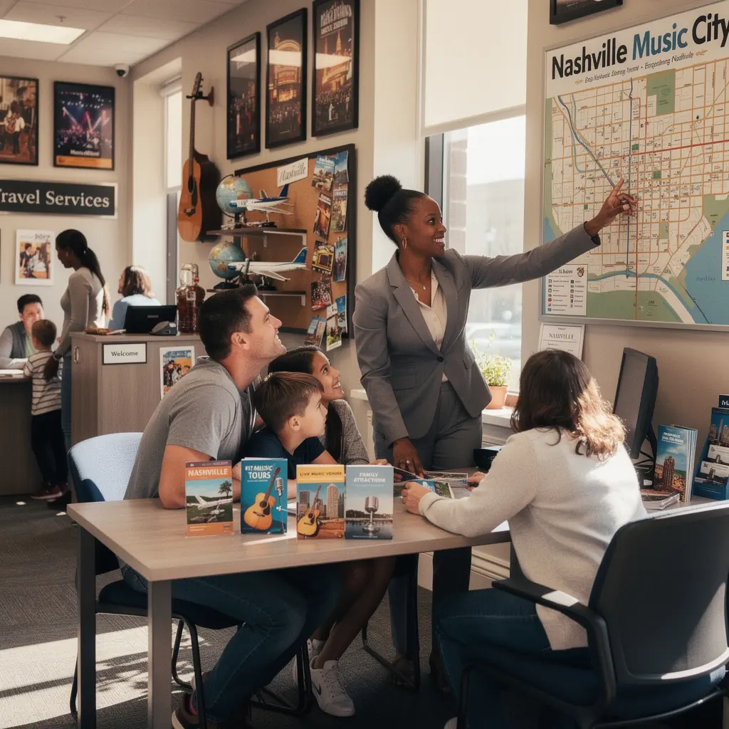 Rodzina czekająca na autobus przy zatłoczonej ulicy w centrum miasta.