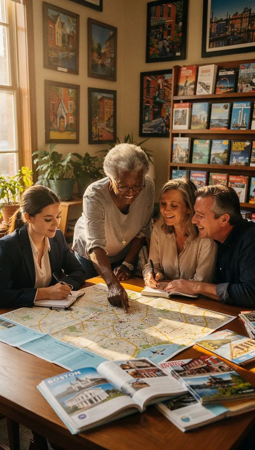 Bezpieczne środki transportu przedstawione na interaktywnej tablicy informacyjnej.